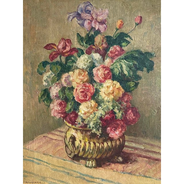 This is a beautiful Original Oil on Linen Canvas by listed Ukrainian-American Post-Impressionist painter Mischa Askenazy...