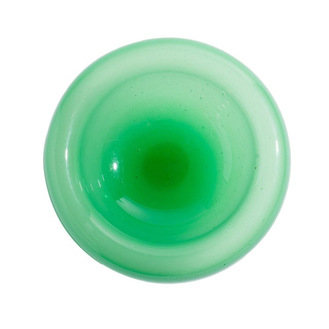 1920s Steuben Studio Jade & Alabaster Opaline Compote, C. 1920 For Sale - Image 5 of 6