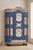 Antique Baroque Folk Art Hand-Painted Cabinet in Wood, Central Europe, 1865 For Sale - Image 4 of 18