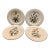 Italian Ceramiche Floral Decorative Plates (Set of 4) For Sale