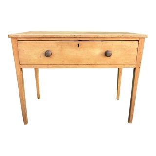 19th Century English Pine Dairy Table For Sale