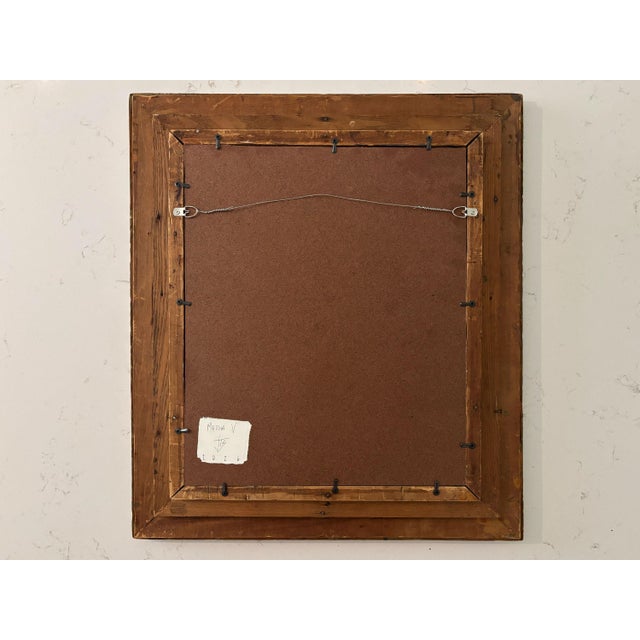 “Matcha" Abstract Art in Antique Frame, Transitional Living Room Art by JTS For Sale - Image 10 of 10