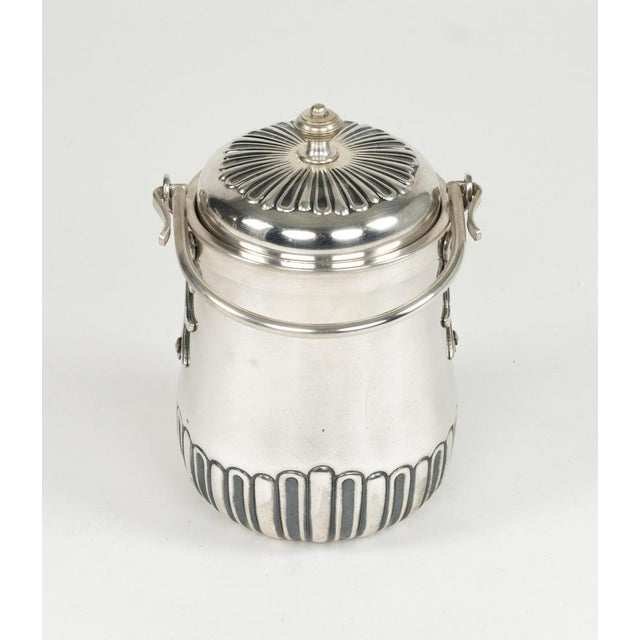 Mid-Century Steel Ice Bucket attributed to Aldo Tura for Macabo, Italy, 1960s For Sale - Image 9 of 15