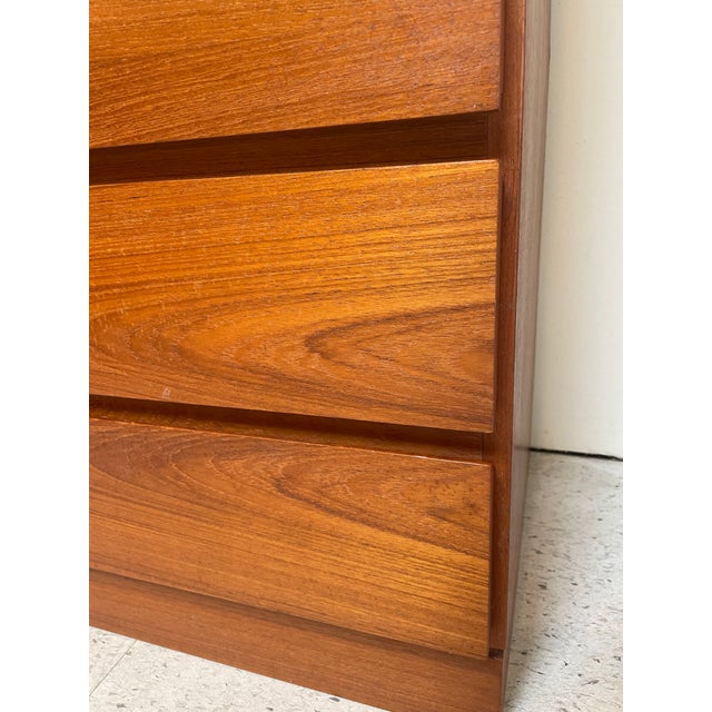 1970s Mid-Century Modern Teak Secretary Desk For Sale - Image 10 of 13