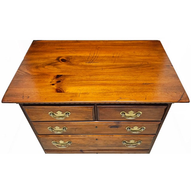 1980s 1980s Vintage Solid Wood Night Stand For Sale - Image 5 of 10