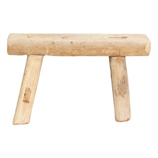 Small Milking Stool W/ Organic Patina For Sale