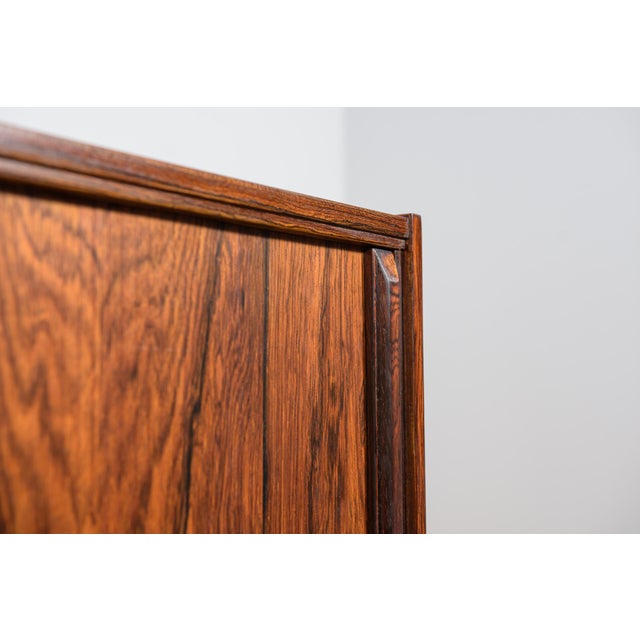 Mid-Century Rosewood Bar with Roller Doors, Denmark, 1960s For Sale - Image 9 of 16