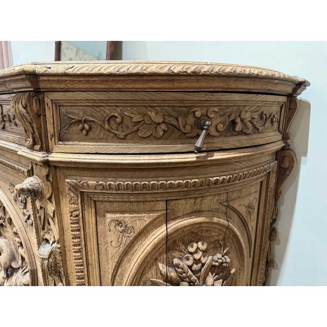 French Oak Hunting Sideboard, 1850s For Sale - Image 17 of 18