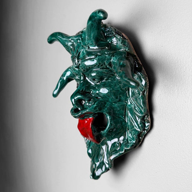 Ceramic Apotropaic Mask by Gennaro Condurso, Italy, 2010s For Sale - Image 4 of 9