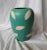 Vintage West German Modernist Green Matte Finish Vase For Sale - Image 11 of 11