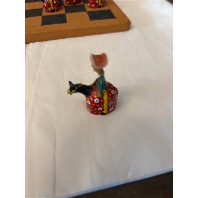 Vintage Brazilian Handmade Checkers Set Made by Vitalino Neto For Sale - Image 9 of 12