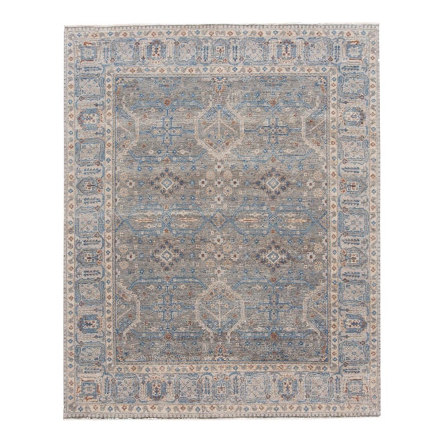 21st Century Contemporary Wilton Indian Wool Rug For Sale