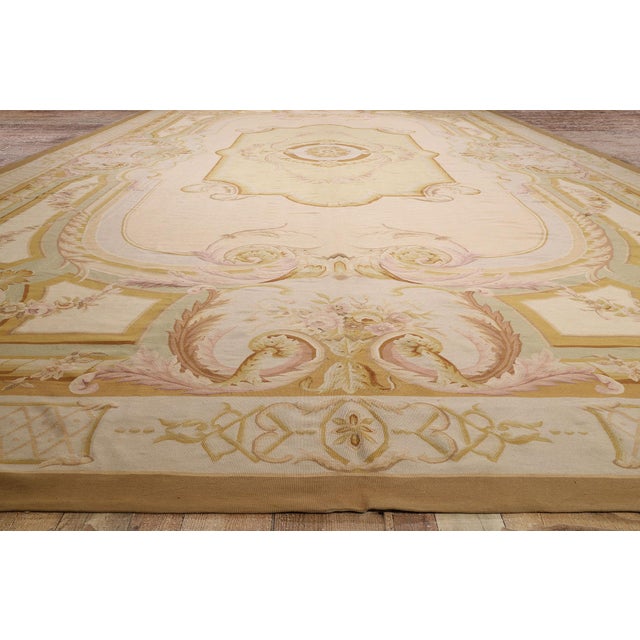 Vintage Chinese Aubusson Rug, 15'02 X 24'01 For Sale - Image 9 of 10