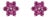 2.9 TCW Natural Ruby Rosette Flower Stud Earrings - Birthday Gift, a Pair For Sale