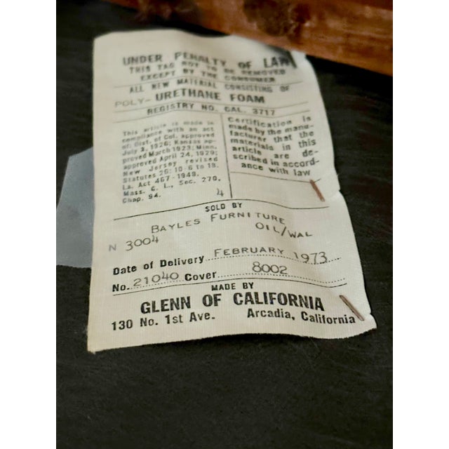 Mid-Century Modern 1970s Four Mid-Century Modern Glenn of California Chairs - Original Upholstery For Sale - Image 3 of 4
