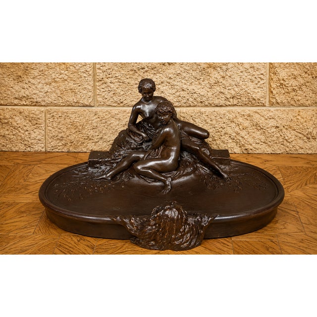 Joé Descomps-Cormier, Nude Figurative Composition, 1890s, Terracotta For Sale - Image 4 of 6