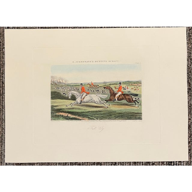 Set of Four Ackermann's Hunting Scraps English Sporting Art Prints For Sale - Image 9 of 9