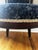 Antique Blue and White Batik Upholstered English Wood Accent Chair For Sale - Image 9 of 16