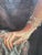 Striking large-scale European society portrait depicting an elegantly dressed woman in evening attire, signed “Baron Th....