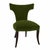 Mid-Century Modern Modern Mid Century Style Klismos Dining Chairs . Green Velvet - Set of 6 For Sale - Image 3 of 5