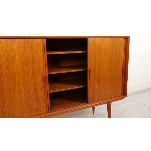 Vintage Danish Highboard by Omann Jun For Sale - Image 12 of 18