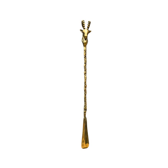 Long Shoehorn With Ibex Head Handle For Sale - Image 10 of 11
