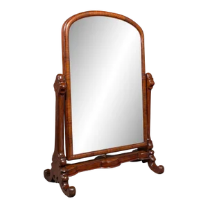 1840s Antique Victorian Boot Maker's Mirror
