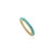 Summer Natural Turquoise 14k Gold Eternity Band Size 7 For Sale - Image 4 of 12