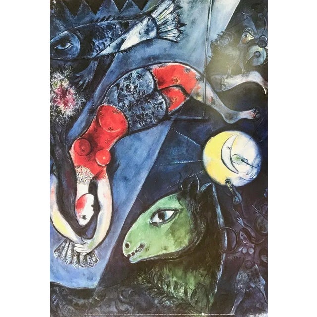 Early 21st Century Marc Chagall Poster Le Cirque Bleu For Sale