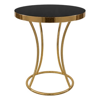 Black Glass Coffee Table, 1980s For Sale