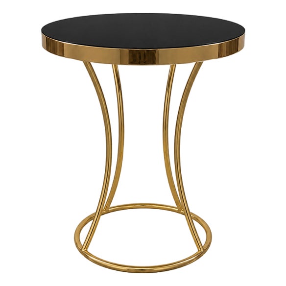 Black Glass Coffee Table, 1980s For Sale