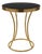 Black Glass Coffee Table, 1980s For Sale