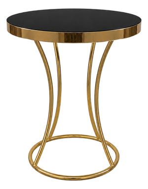 Black Glass Coffee Table, 1980s