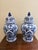 Large Chinoiserie Blue and White Porcelain Ginger Jars, Pair For Sale - Image 4 of 7