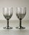 A pair of small silver dipped wine glasses which fade upward to clear glass and hold four ounces each. Ships within 1-2...