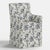 Spritely Home Slipcover for Stoffer Home x Cloth & Company for Lindy Dining Armchair in Bird Toile Navy For Sale - Image 4 of 8