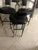 Metal Post-Modern Black Metal Barstools -Set of Three For Sale - Image 7 of 11