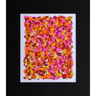 Growth, Francis Schanz Ink and Marker on Paper, Signed in Pencil For Sale