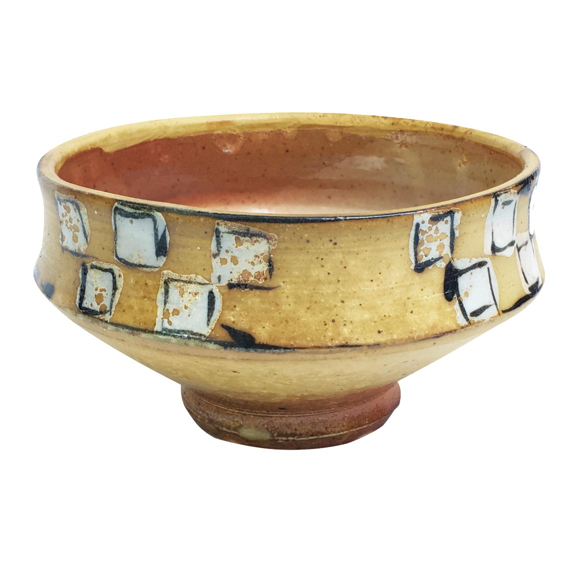 MidCentury Studio Pottery Footed Bowl Signed Chop Mark Chairish