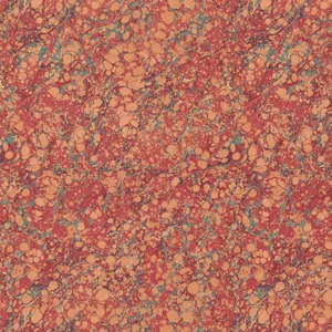 Sample - Schumacher Florence Wallpaper in Carnelian