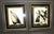 Pair of 2 Antique Reverse Glass Enamel and Gold Silhouette- Pair of 2 For Sale - Image 4 of 7