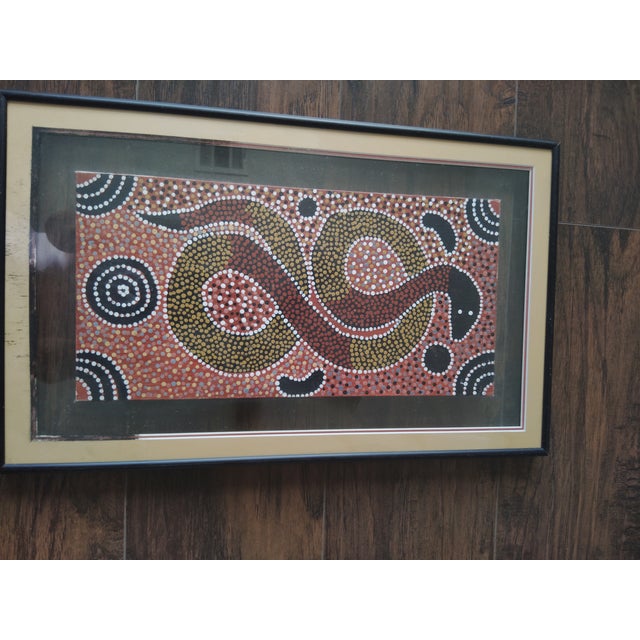 1970s Snake Dreaming Acrylic Painting by George Robertson Tjampitjinpa For Sale - Image 4 of 7