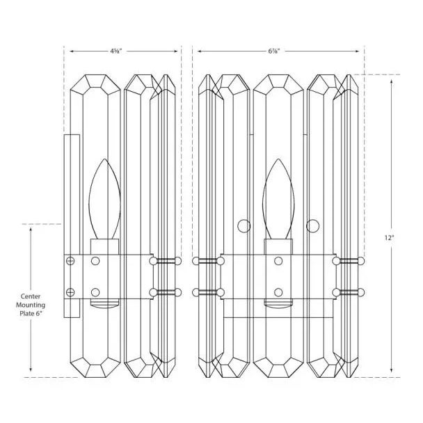 Modern AERIN for Visual Comfort Signature Bonnington Wall Sconce in Hand-Rubbed Antique Brass with Crystal For Sale - Image 3 of 3