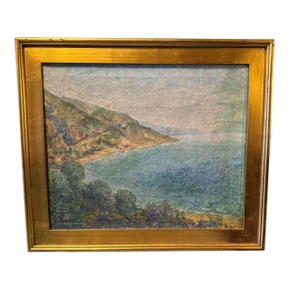 Antique Gilt Framed Impressionistic Landscape Oil Painting New Hope School s.g. Phillips For Sale