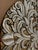 Oversized Baroque Filigree Round Carved Medallion Wall Plaque With Metallic Micro-Beading For Sale - Image 11 of 12