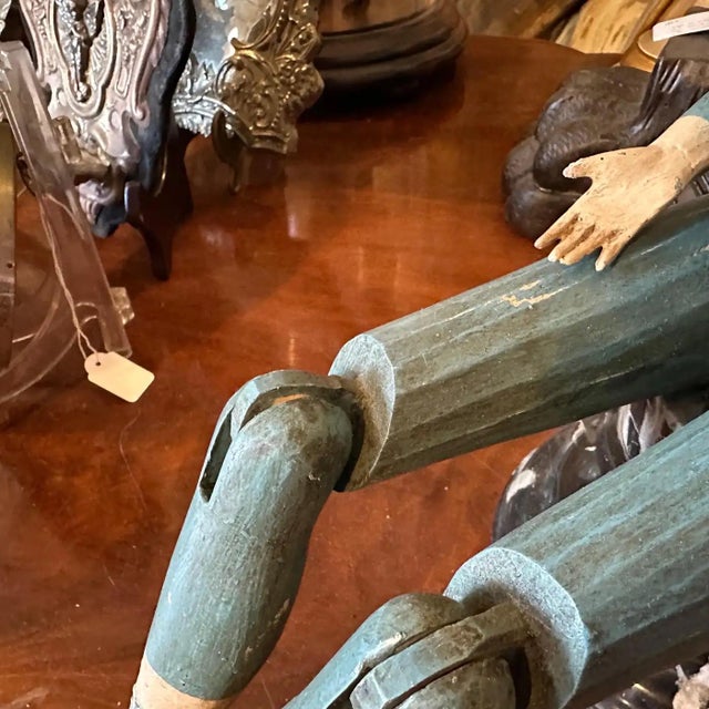 1950s Lacquered Wood Italian Articulated Mannequin For Sale - Image 11 of 13