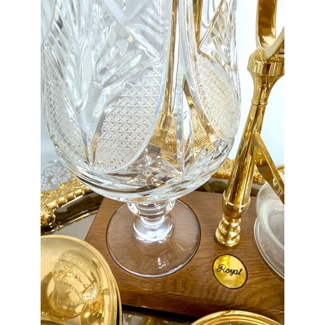 Metal Vintage Coffee Set from Maison Royal Paris, 2010s, Set of 11 For Sale - Image 7 of 15