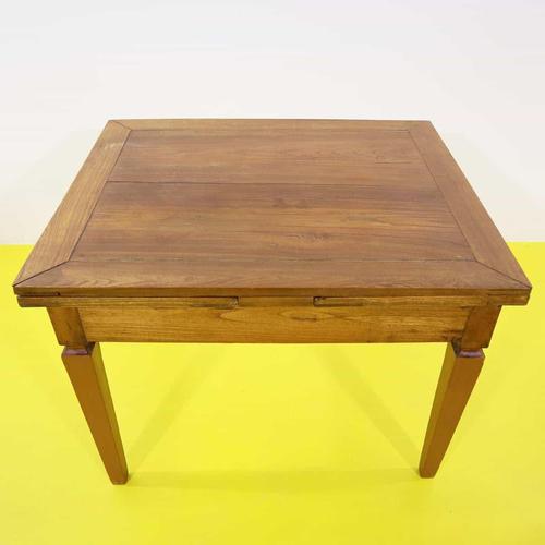 Extendable Shooting Table in Wood with Side Extensions