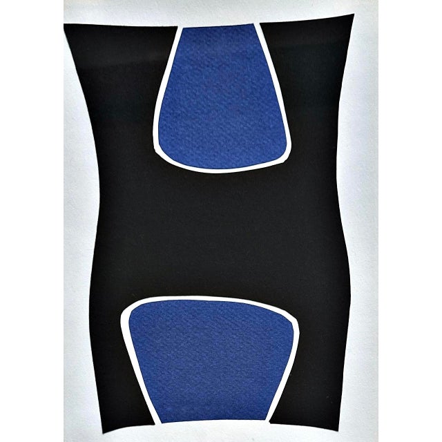 1990s Rolf Hans, a Pair of Organic Monochrome Color-Field Collages by Rolf Hans, Signed and Dated, 1992, Paper For Sale - Image 5 of 7