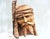 Brown Vintage Folk Art Hand-Carved Wood Weeping Christ Sculpture, 1930s For Sale - Image 8 of 8